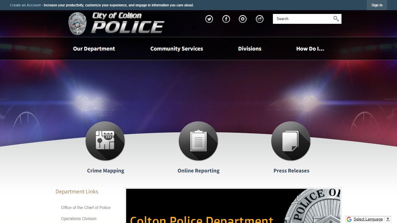 Colton Police Department, CA - Official Website | Official Website