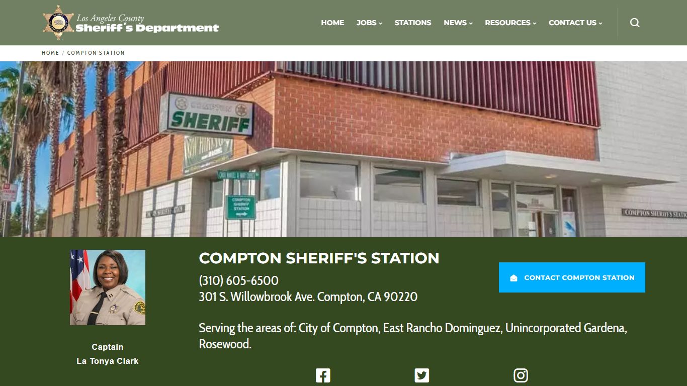 Compton Station | Los Angeles County Sheriff's Department