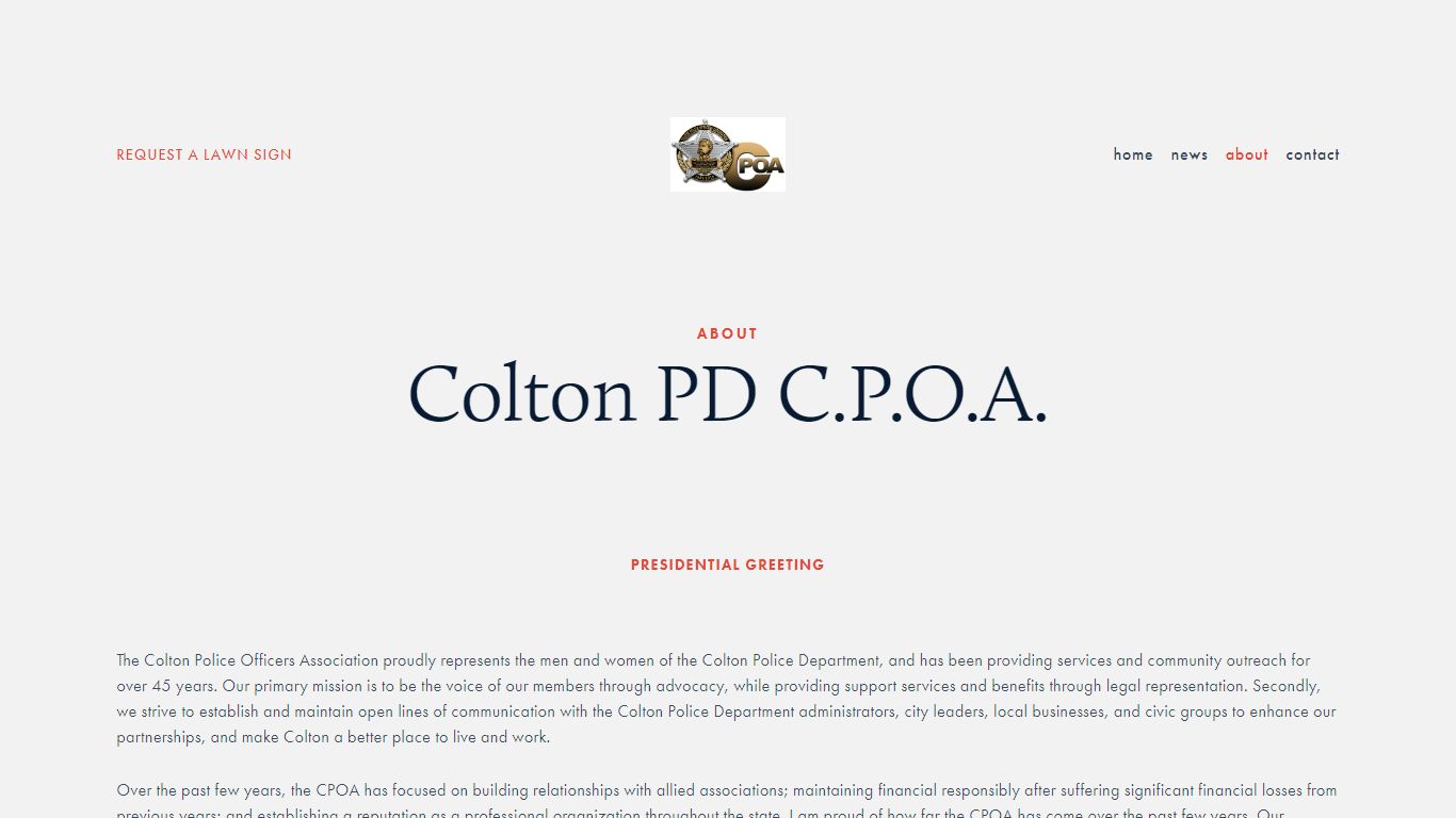 about — Colton Police Officer's Association