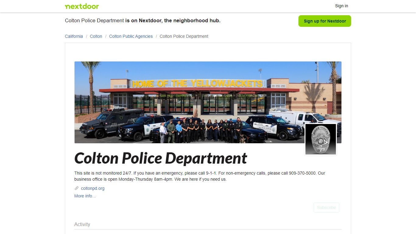 Colton Police Department - 17 Crime and Safety updates ... - Nextdoor